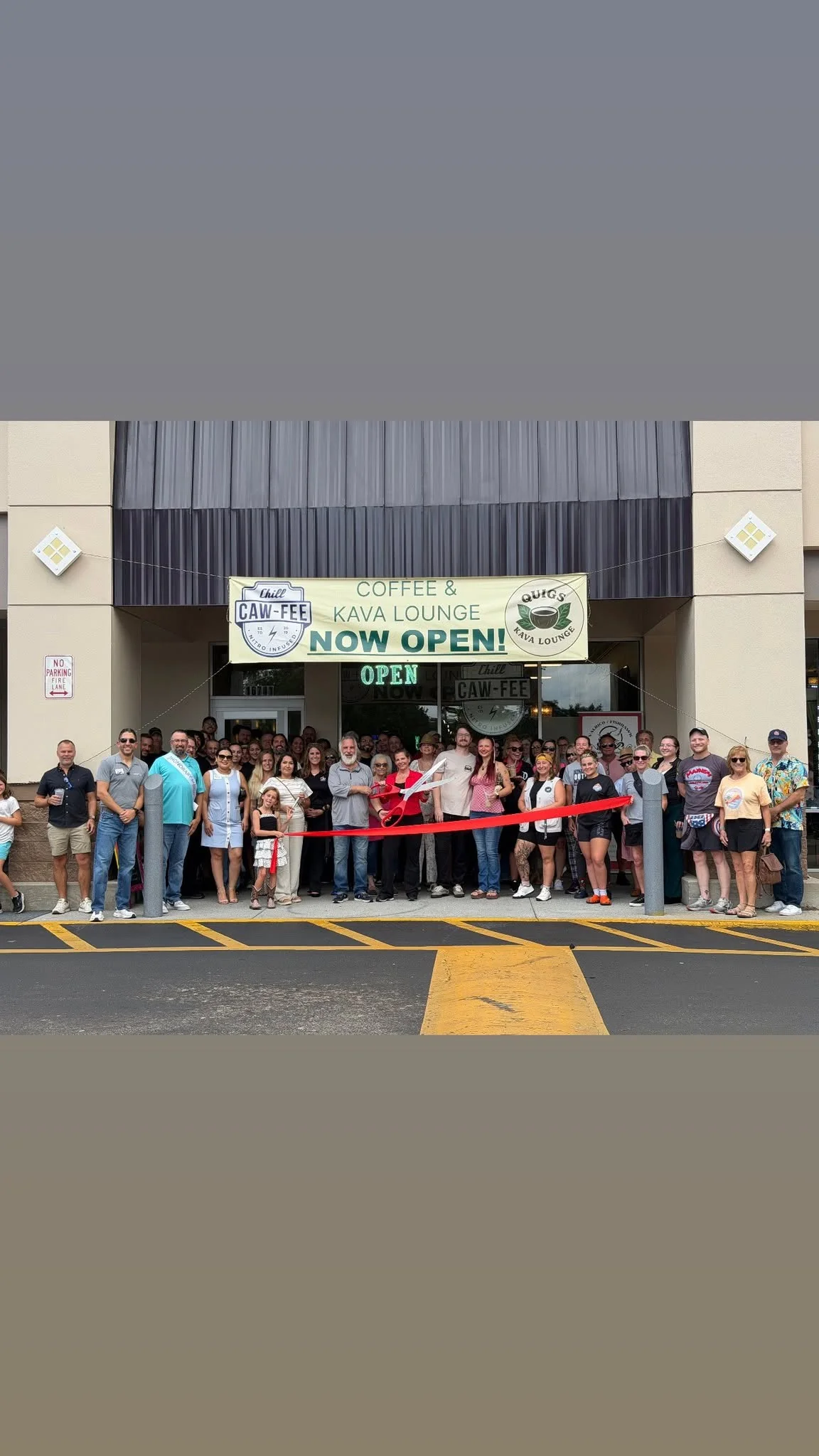 Chill Cawfee & Quigs Kava Lounge Grand Opening - Ribbon Cutting Ceremony with Lisa, Hunter, and the Community